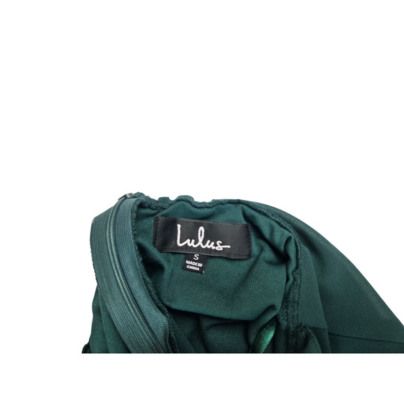 Lulus Strappy to Be Here Lace-Up Maxi Dress Size Small Green Strappy - Picture 3 of 3